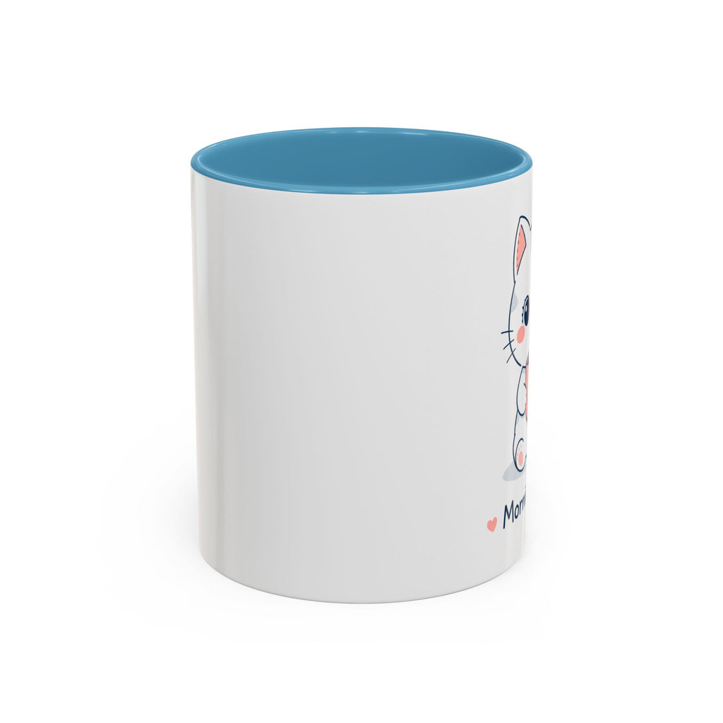 'Morning Coffee' Cat Mug | Cute Pastel Coffee Mug | Cozy Coffee Cup