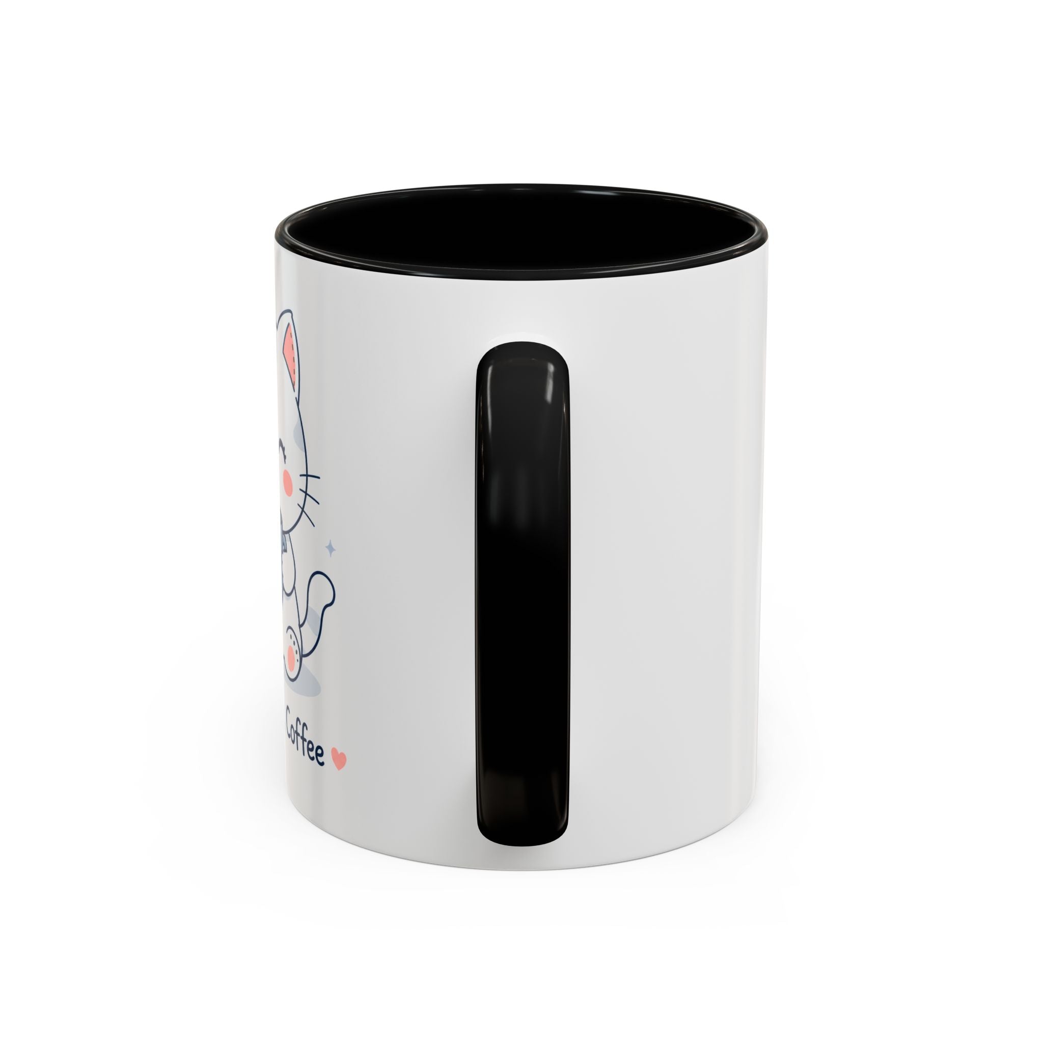 'But first, coffee' Cat Mug | Cute Pastel Coffee Mug |  | Kawaii Cat Coffee Cup |