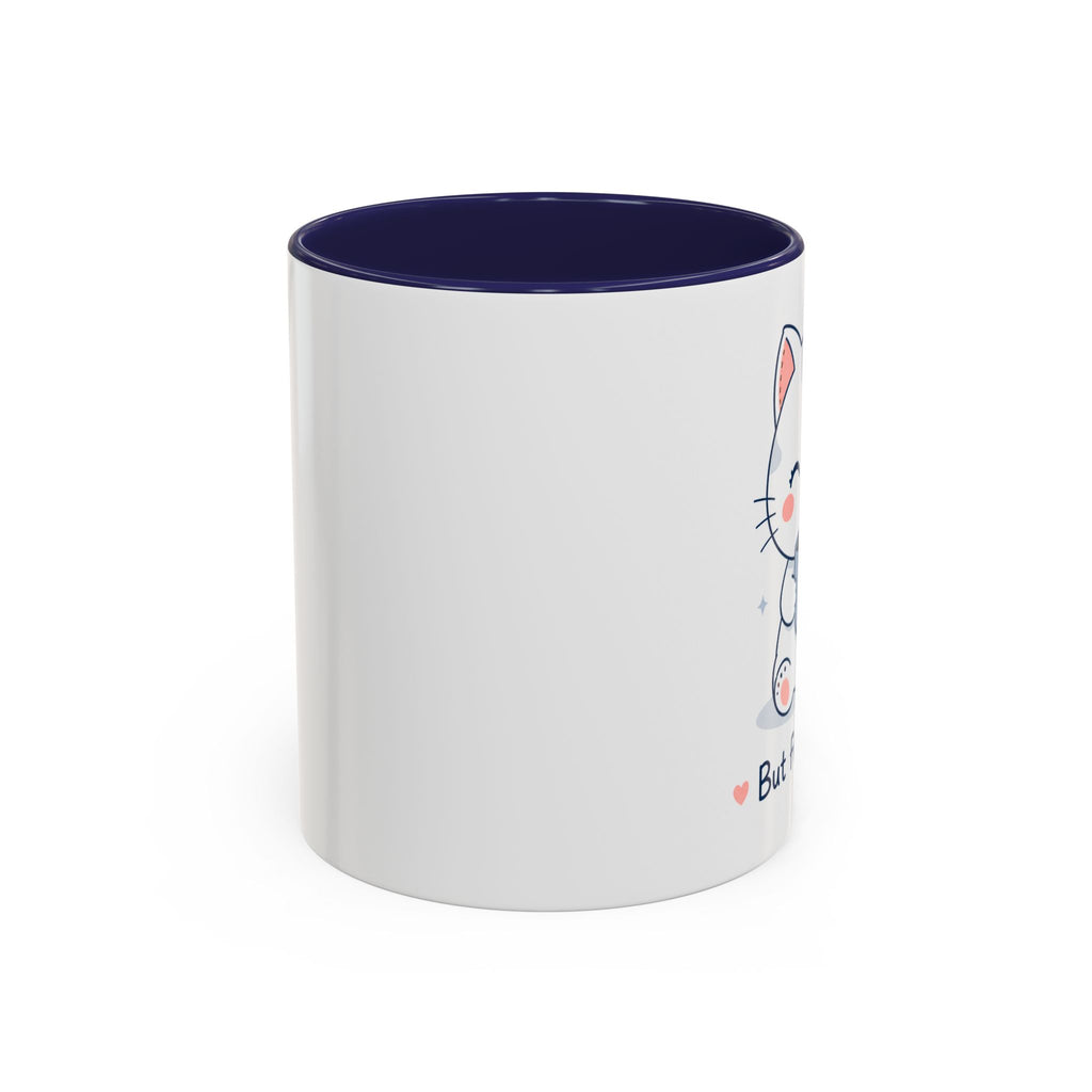 'But first, coffee' Cat Mug | Cute Pastel Coffee Mug |  | Kawaii Cat Coffee Cup |