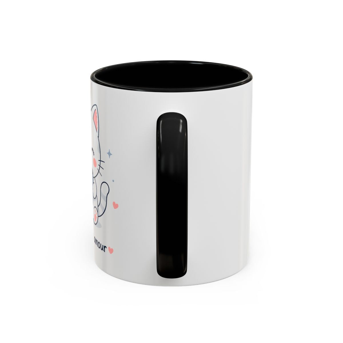 'Café avec Amour' Cat Mug | Cute Kawaii Cat Coffee Cup