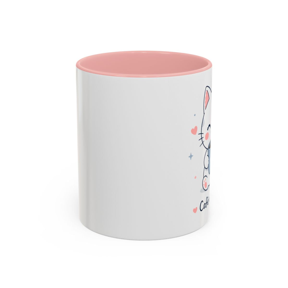 'Café avec Amour' Cat Mug | Cute Kawaii Cat Coffee Cup
