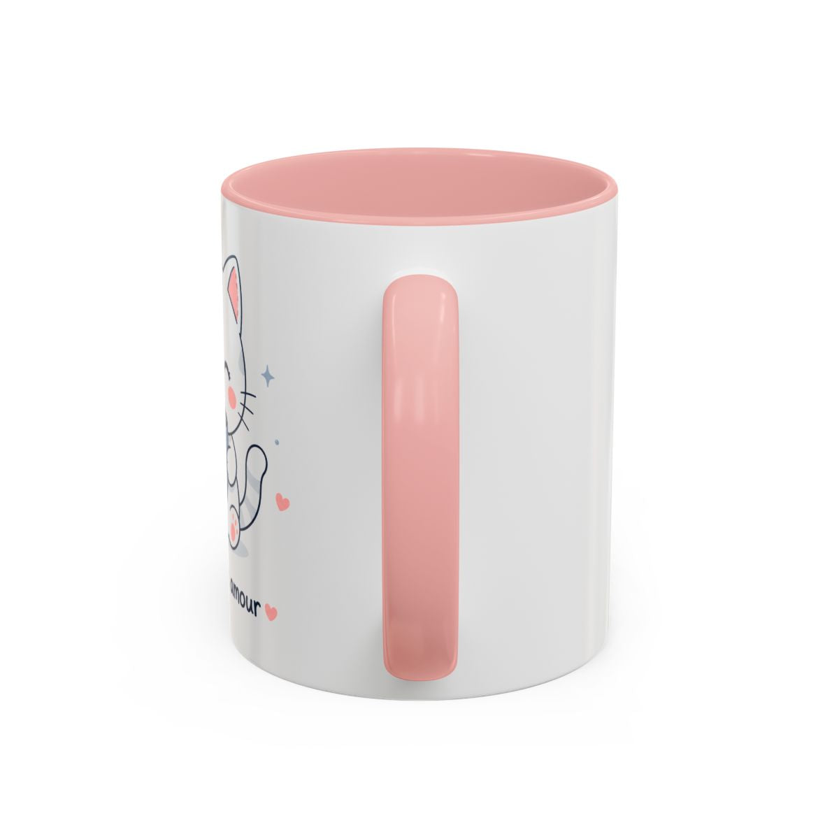 'Café avec Amour' Cat Mug | Cute Kawaii Cat Coffee Cup