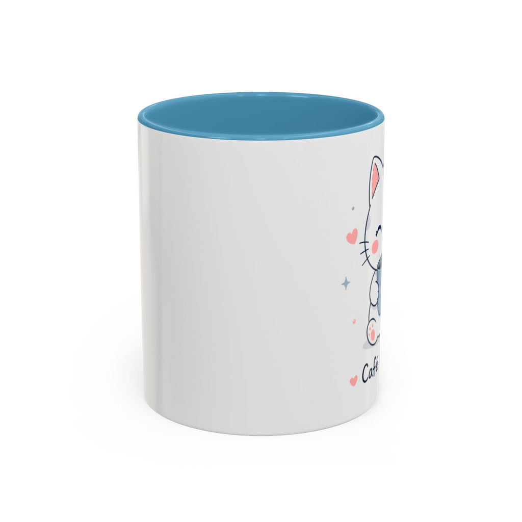 'Café avec Amour' Cat Mug | Cute Kawaii Cat Coffee Cup
