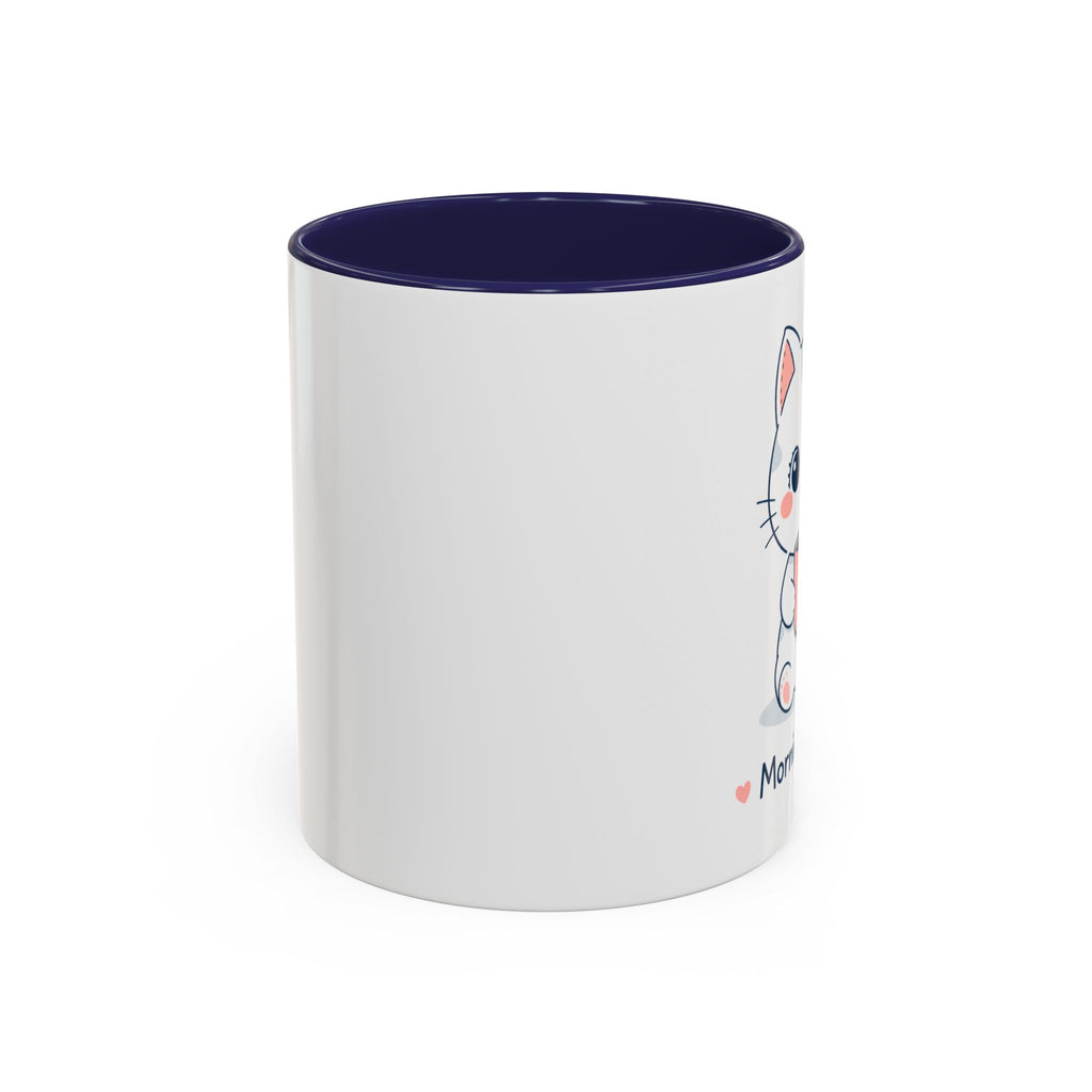 'Morning Coffee' Cat Mug | Cute Pastel Coffee Mug | Cozy Coffee Cup