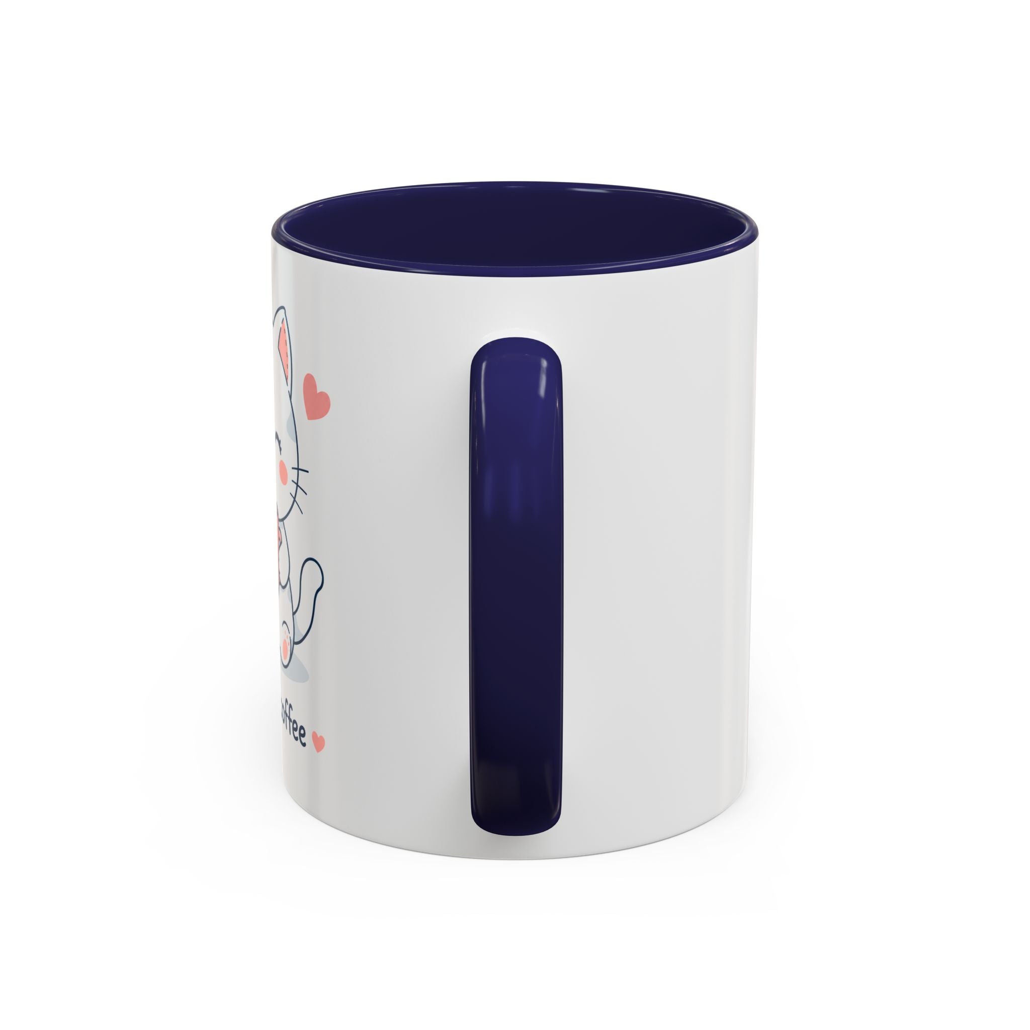 'Morning Coffee' Cat Mug | Cute Pastel Coffee Mug | Cozy Coffee Cup