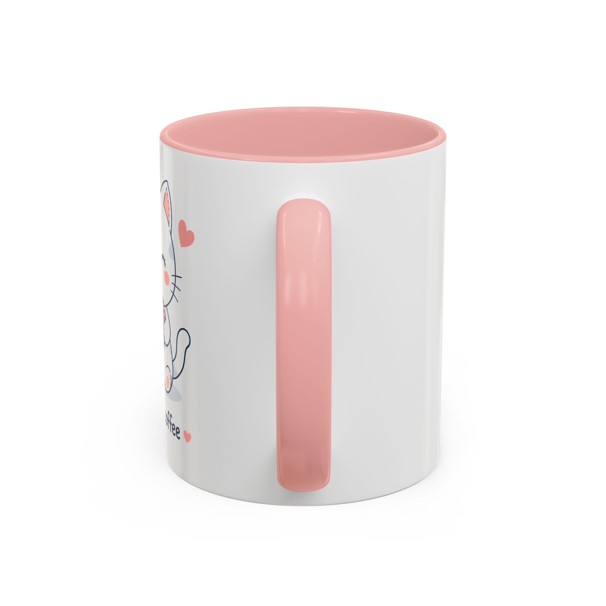 'Morning Coffee' Cat Mug | Cute Pastel Coffee Mug | Cozy Coffee Cup