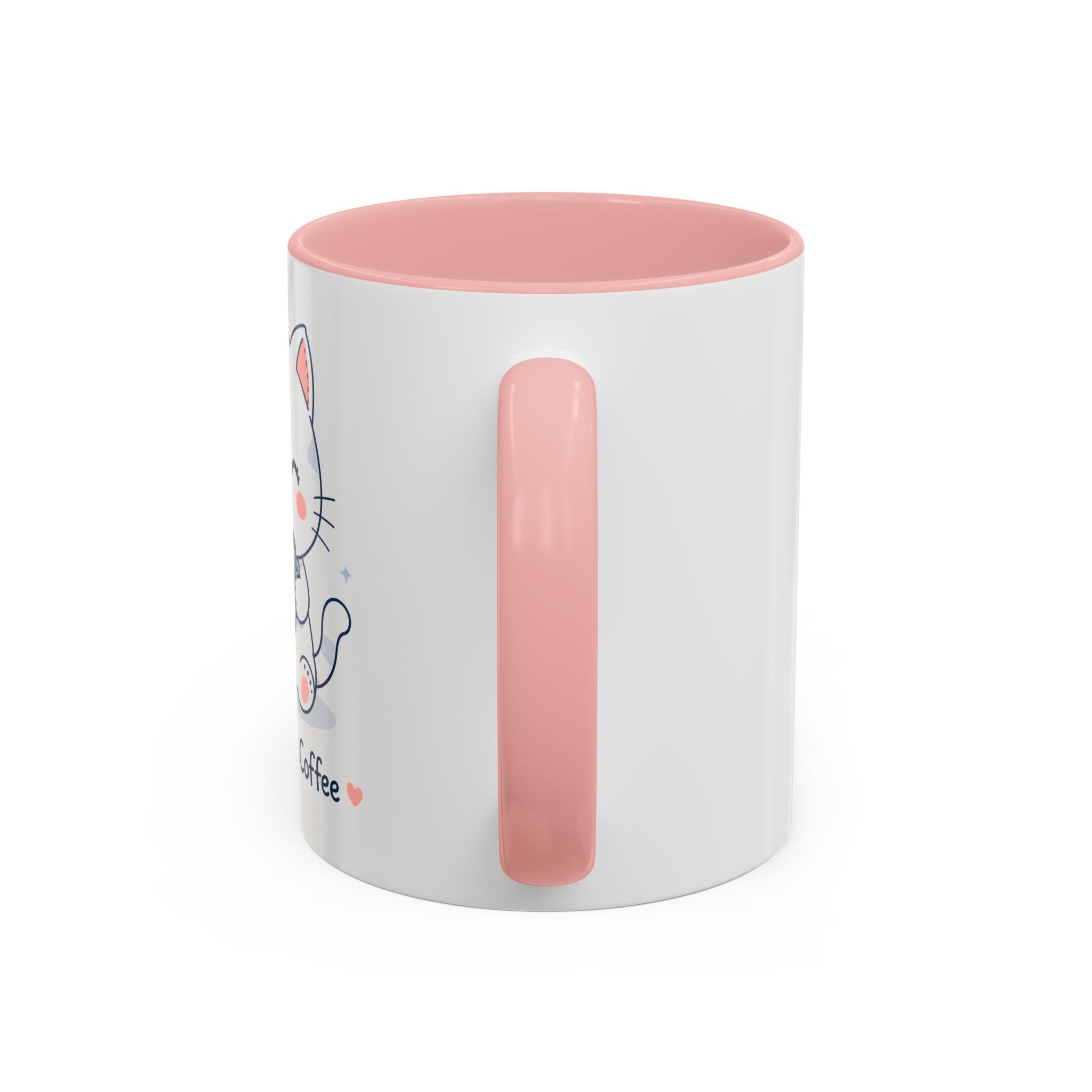 'But first, coffee' Cat Mug | Cute Pastel Coffee Mug |  | Kawaii Cat Coffee Cup |