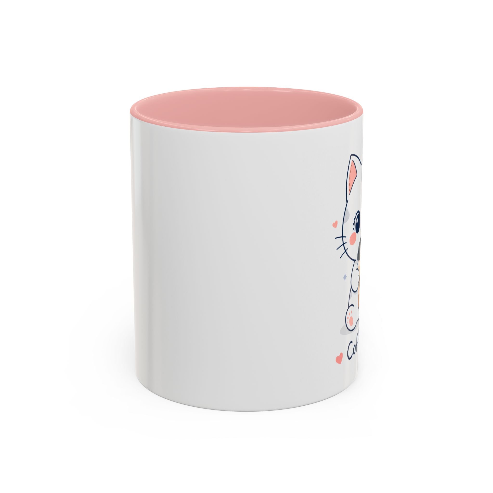 'Coffee to go' Cat Mug | Cute Kawaii Cat Coffee Cup |  Pastel Cat Mug