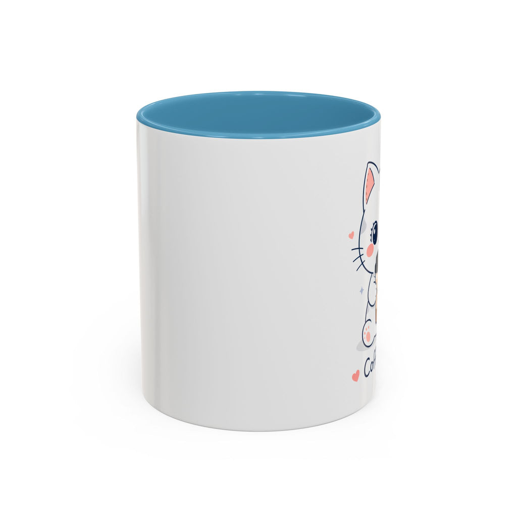 'Coffee to go' Cat Mug | Cute Kawaii Cat Coffee Cup |  Pastel Cat Mug