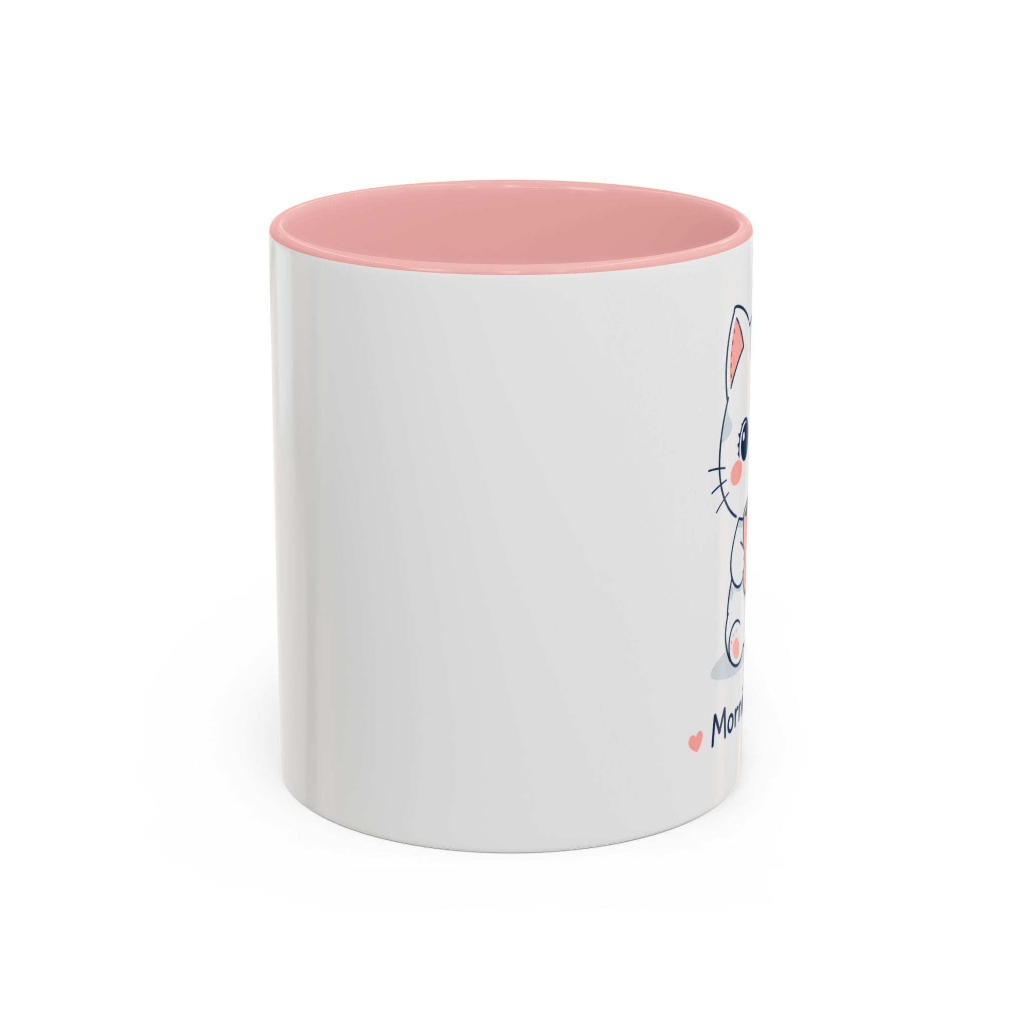 'Morning Coffee' Cat Mug | Cute Pastel Coffee Mug | Cozy Coffee Cup