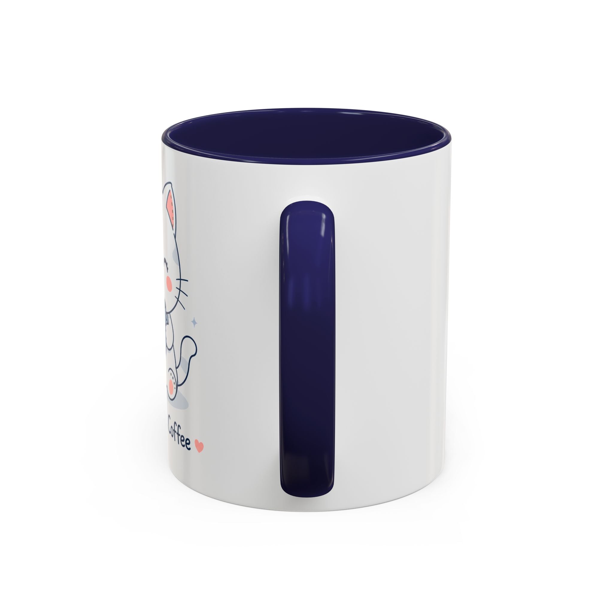 'But first, coffee' Cat Mug | Cute Pastel Coffee Mug |  | Kawaii Cat Coffee Cup |