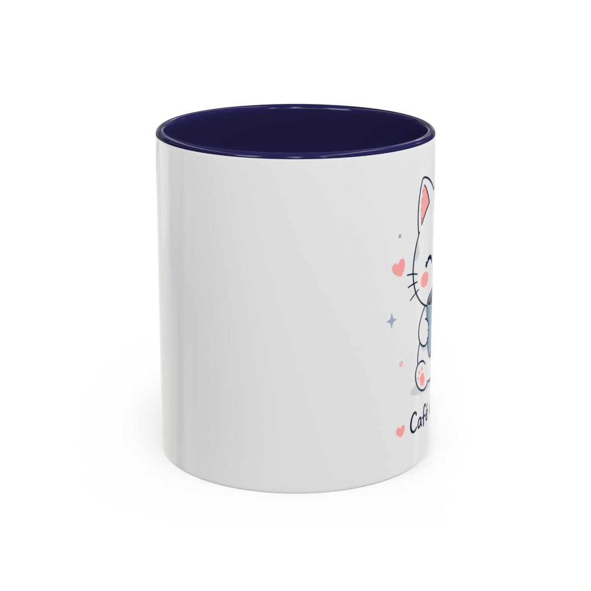 'Café avec Amour' Cat Mug | Cute Kawaii Cat Coffee Cup